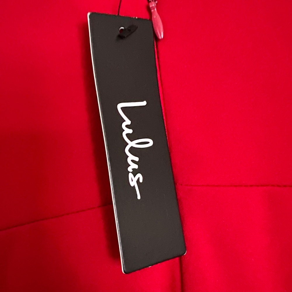 Lulus Red Ready For It Sleeveless Wide Leg Jumpsuit - Picture 7 of 9